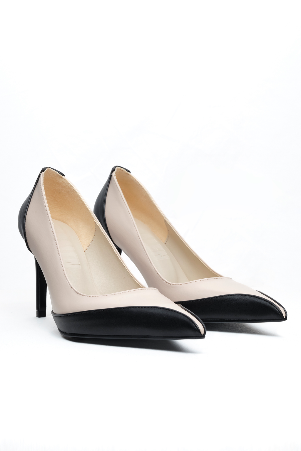 Livia – Nude/Siyah Kontrast Stiletto