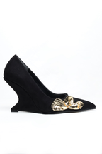 Flux – Siyah Metal Aksesuarlı Pump