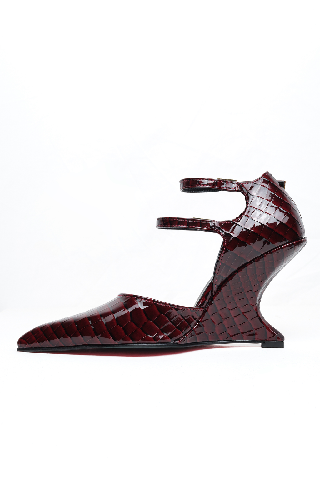 Rage – Bordo Rugan Ankle Strap Stiletto
