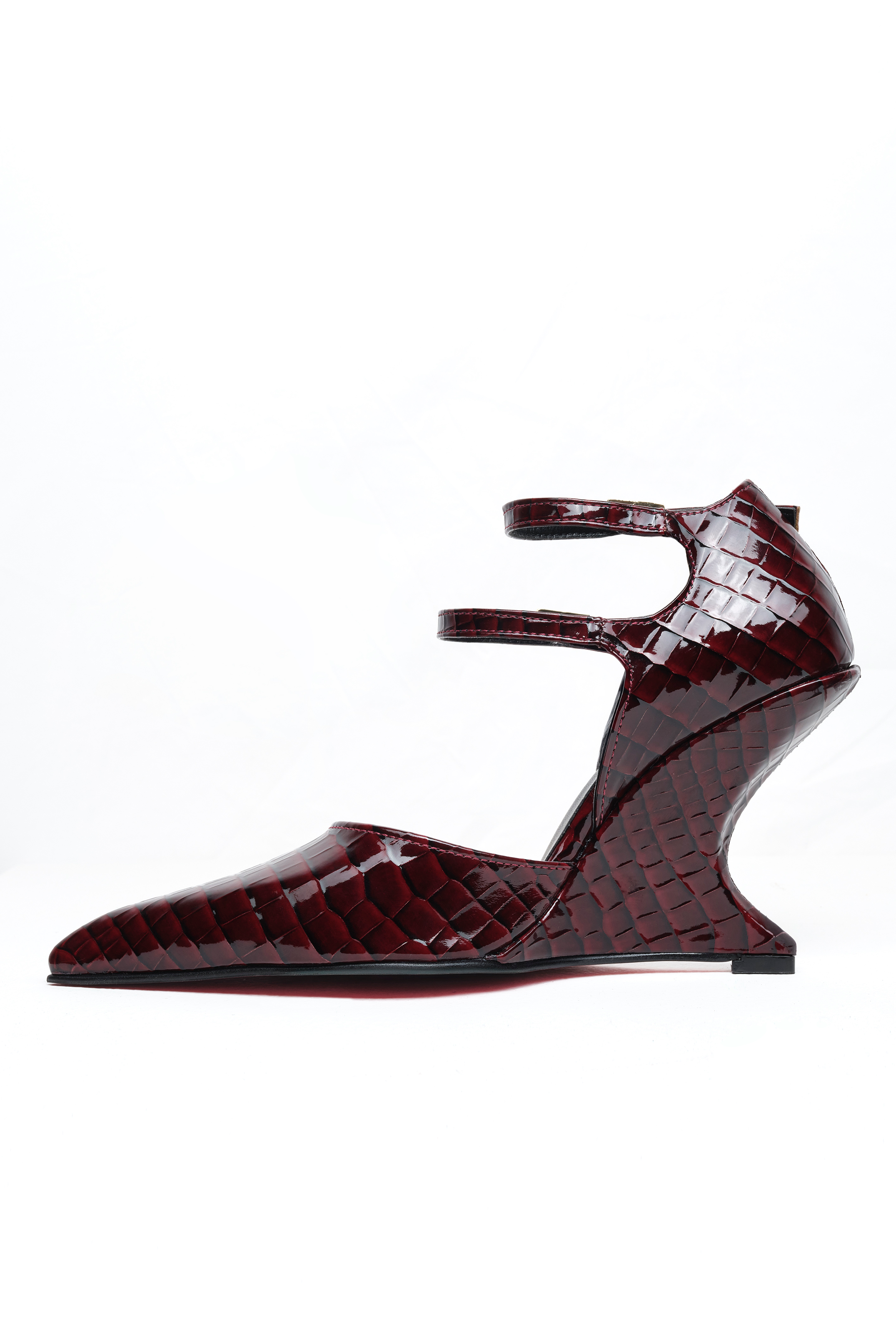 Rage – Bordo Rugan Ankle Strap Stiletto