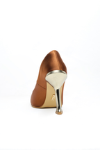 Fable – Bronz Amber Saten Stiletto