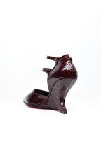 Rage – Bordo Rugan Ankle Strap Stiletto