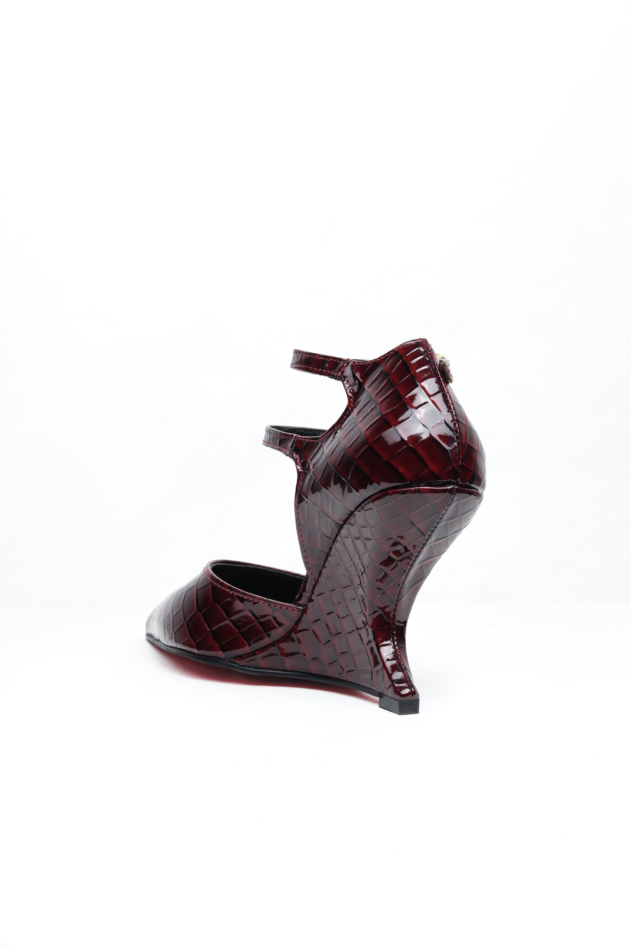 Rage – Bordo Rugan Ankle Strap Stiletto