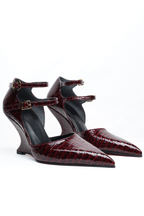 Rage – Bordo Rugan Ankle Strap Stiletto