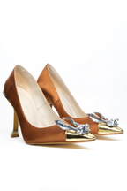 Fable – Bronz Amber Saten Stiletto