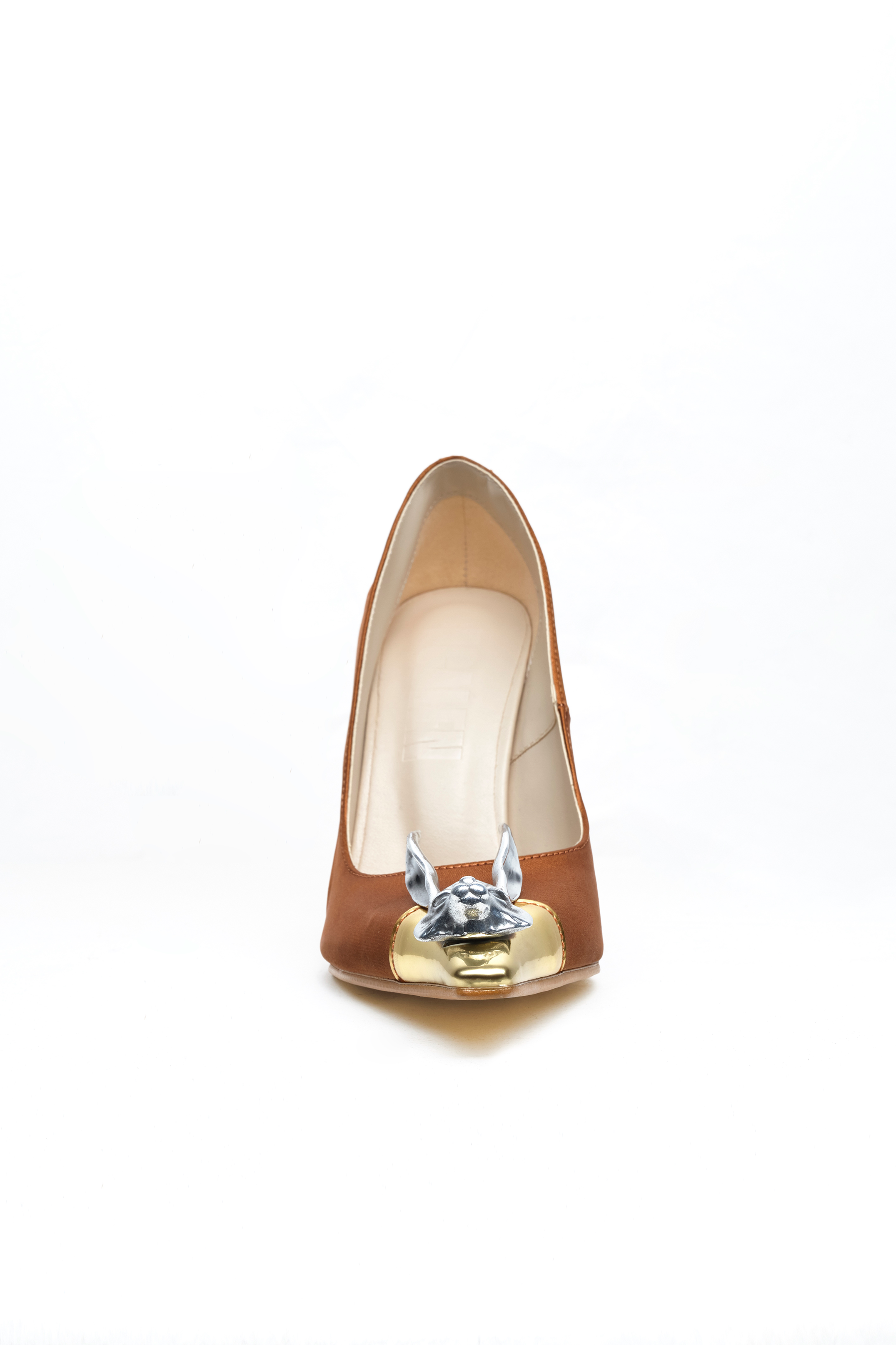 Fable – Bronz Amber Saten Stiletto